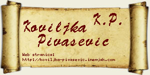 Koviljka Pivašević vizit kartica